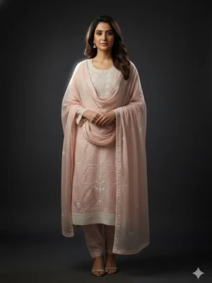 high-quality cotton silk suit women